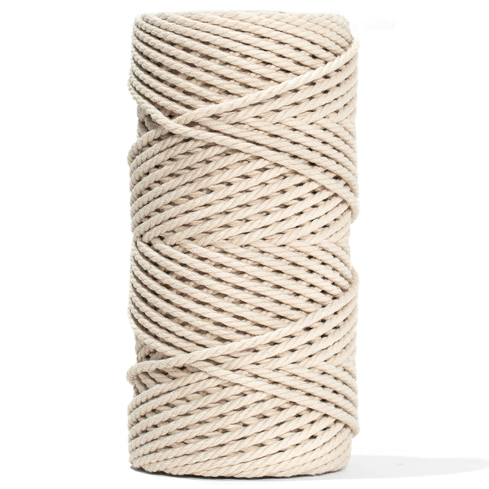 Almond: Ganxxet 3mm 3-Ply Cotton Rope