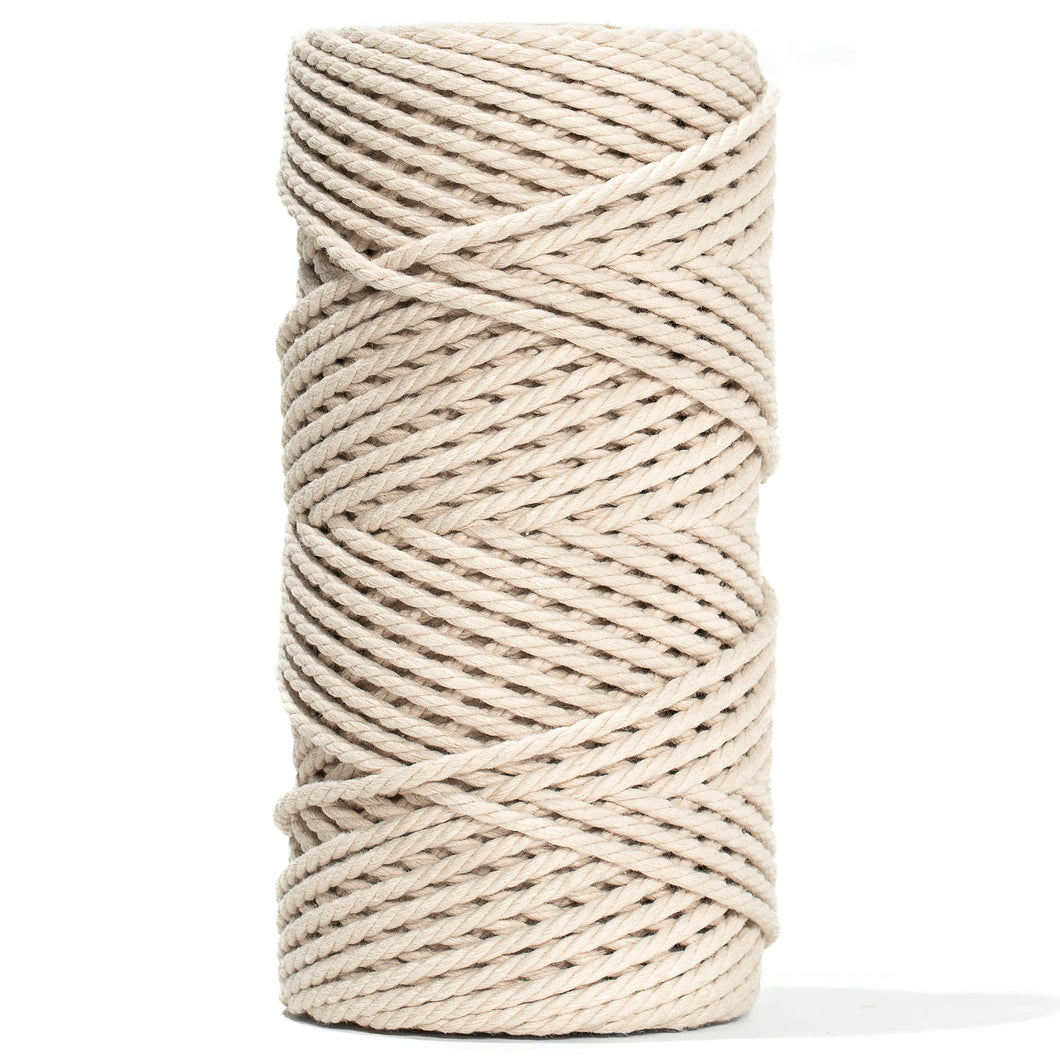 Almond: Ganxxet 3mm 3-Ply Cotton Rope – PortFiber