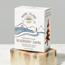 Washington County Blueberry Swirl: Maine Island Soap