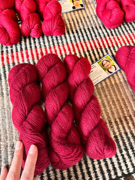 Cherry Bomb Cashgora Sport Yarn