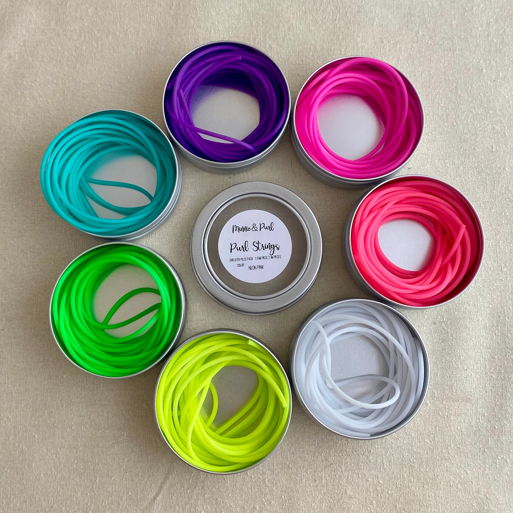 Neon Pink: Purl Strings – PortFiber