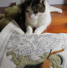 Medieval Gryphon: Neysa Russo Felted Tapestry Kit