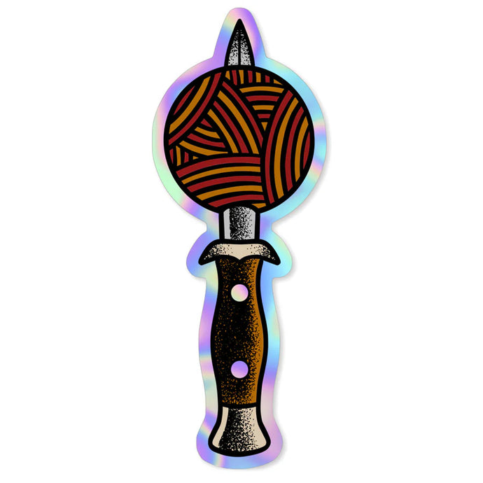 Shelli Can Dagger Sticker