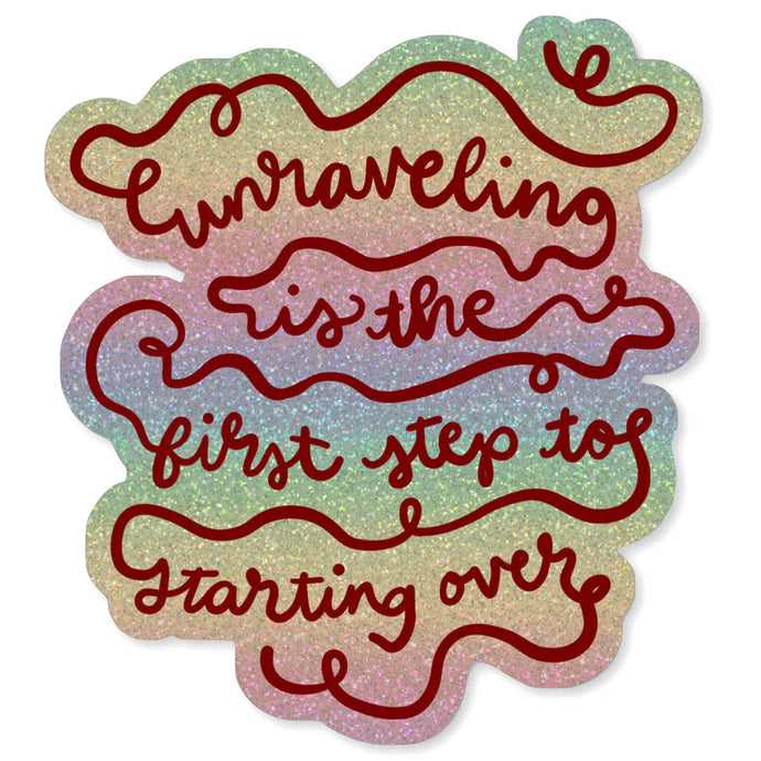 Shelli Can Unraveling Sticker