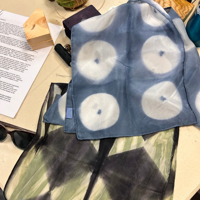 6.27.26 Intro to Shibori: Japanese Shaped Resist Dyeing with Ray Cooper