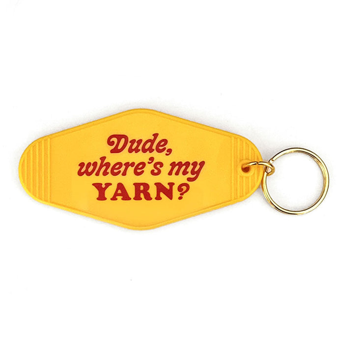 Shelli Can Dude, Where's My Yarn Keychain