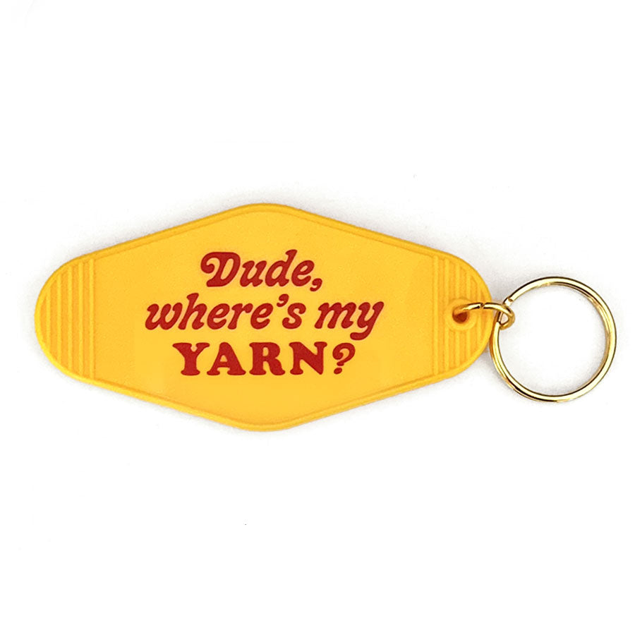Shelli Can Dude, Where's My Yarn Keychain