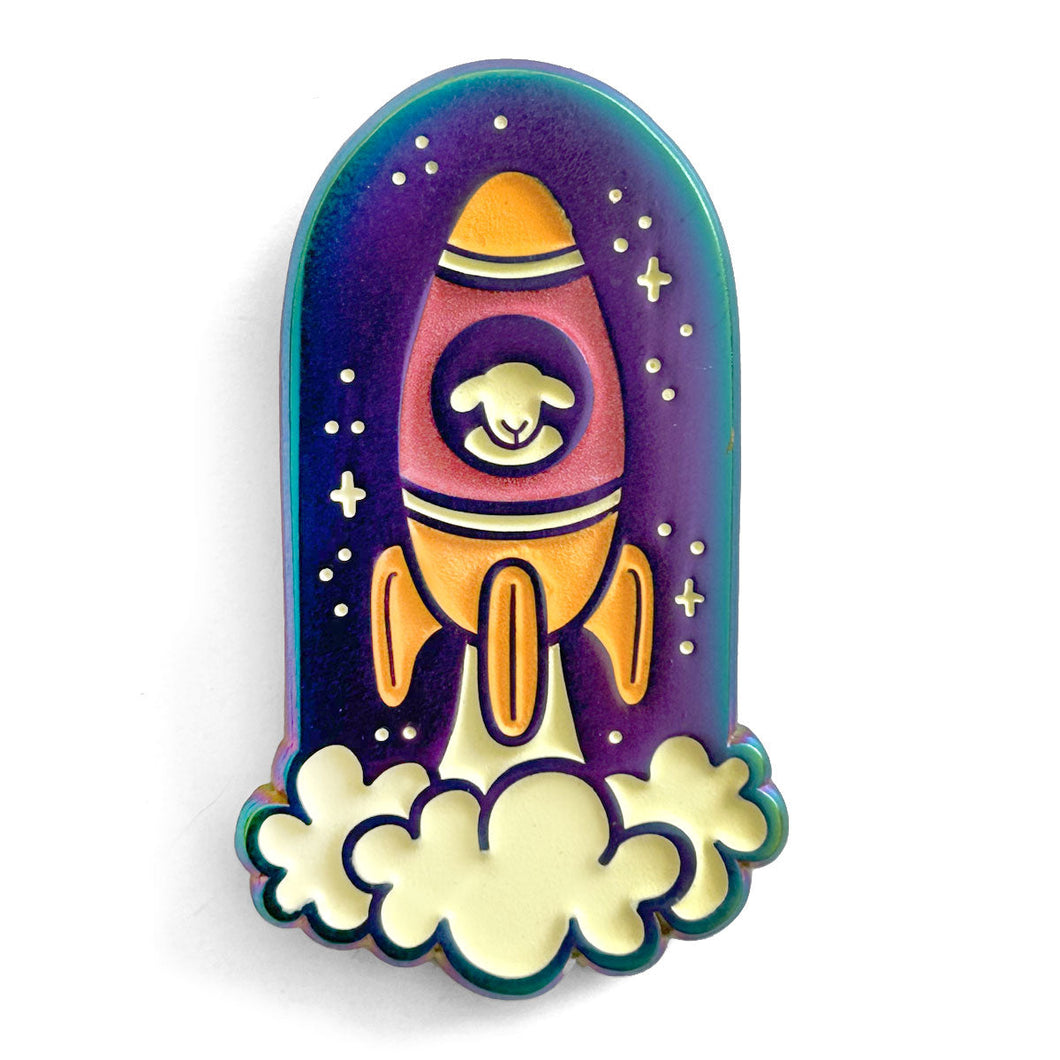 Shelli Can Space Craft Pin