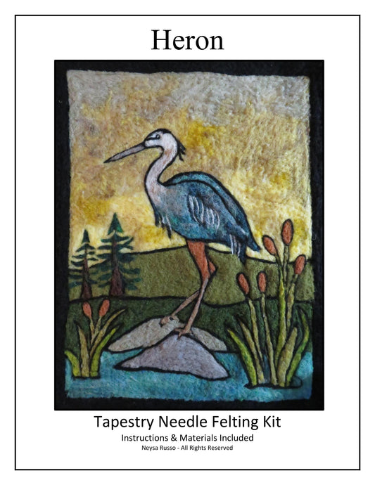 Heron: Neysa Russo Felted Tapestry Kit