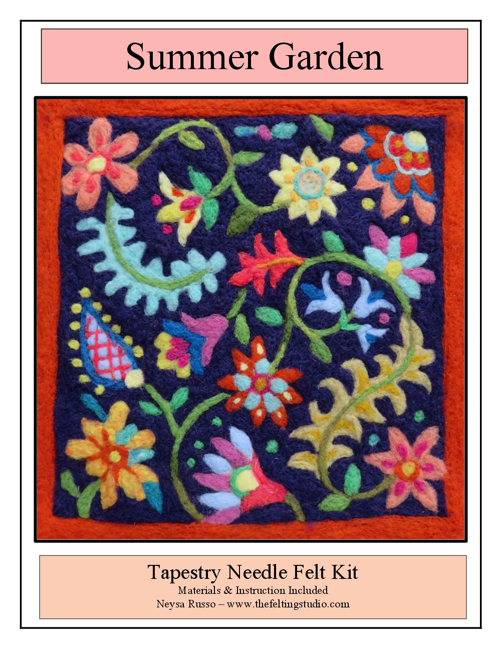 Summer Garden: Neysa Russo Felted Tapestry Kit