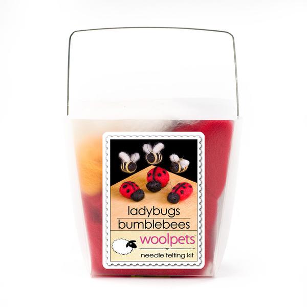 Ladybugs & Bumblebees Woolpets Kit