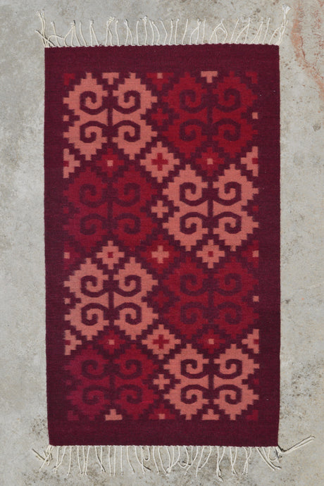 Cochineal Snail Handwoven Rug