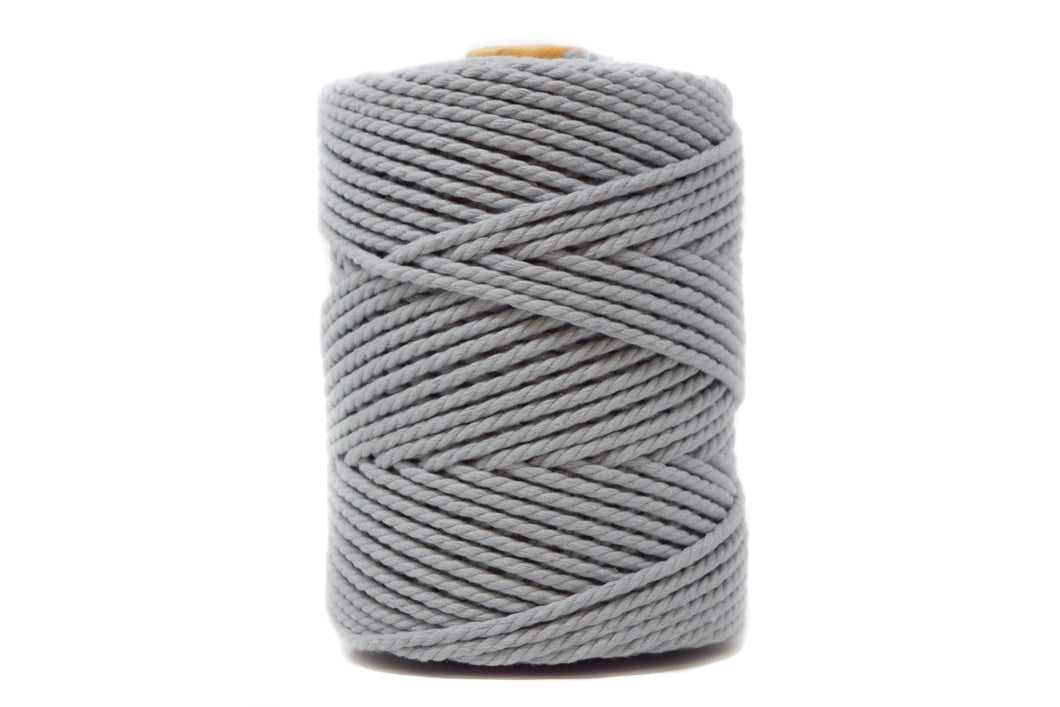 Soft Grey: Ganxxet 3mm 3-Ply Cotton Rope