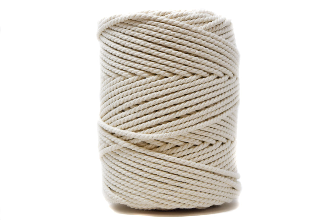 Natural: Ganxxet 3mm 3-Ply Cotton Rope