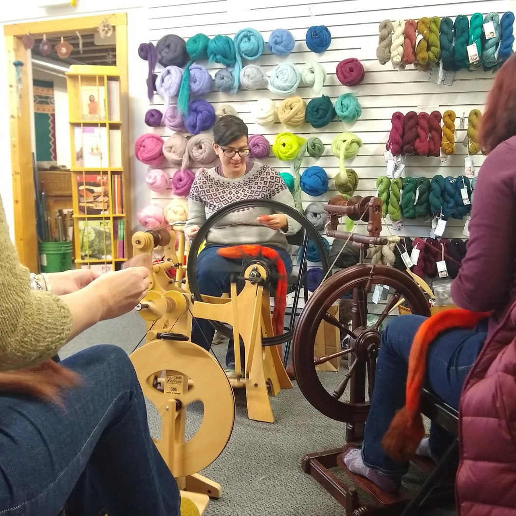 10.7.23 Long Draw Woolen Spinning with Melanie Duarte