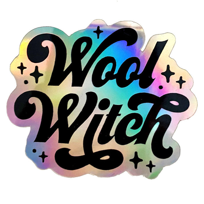 Shelli Can Wool Witch Sticker